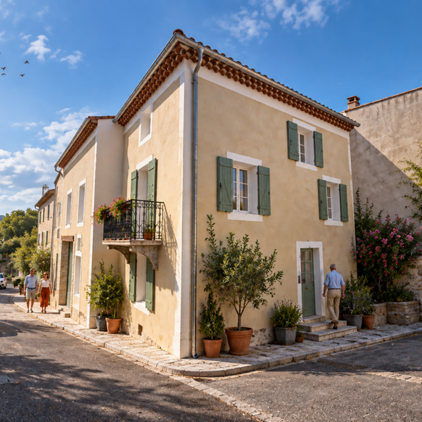 Rénovation ET TRANSFORMATION D’UNE MAISON DE VILLAGE – TAULIGNAN – DRÔME PROVENçALE